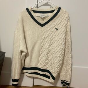 UNISEX Authentic Lacoste White Sweater (XXL but runs small)